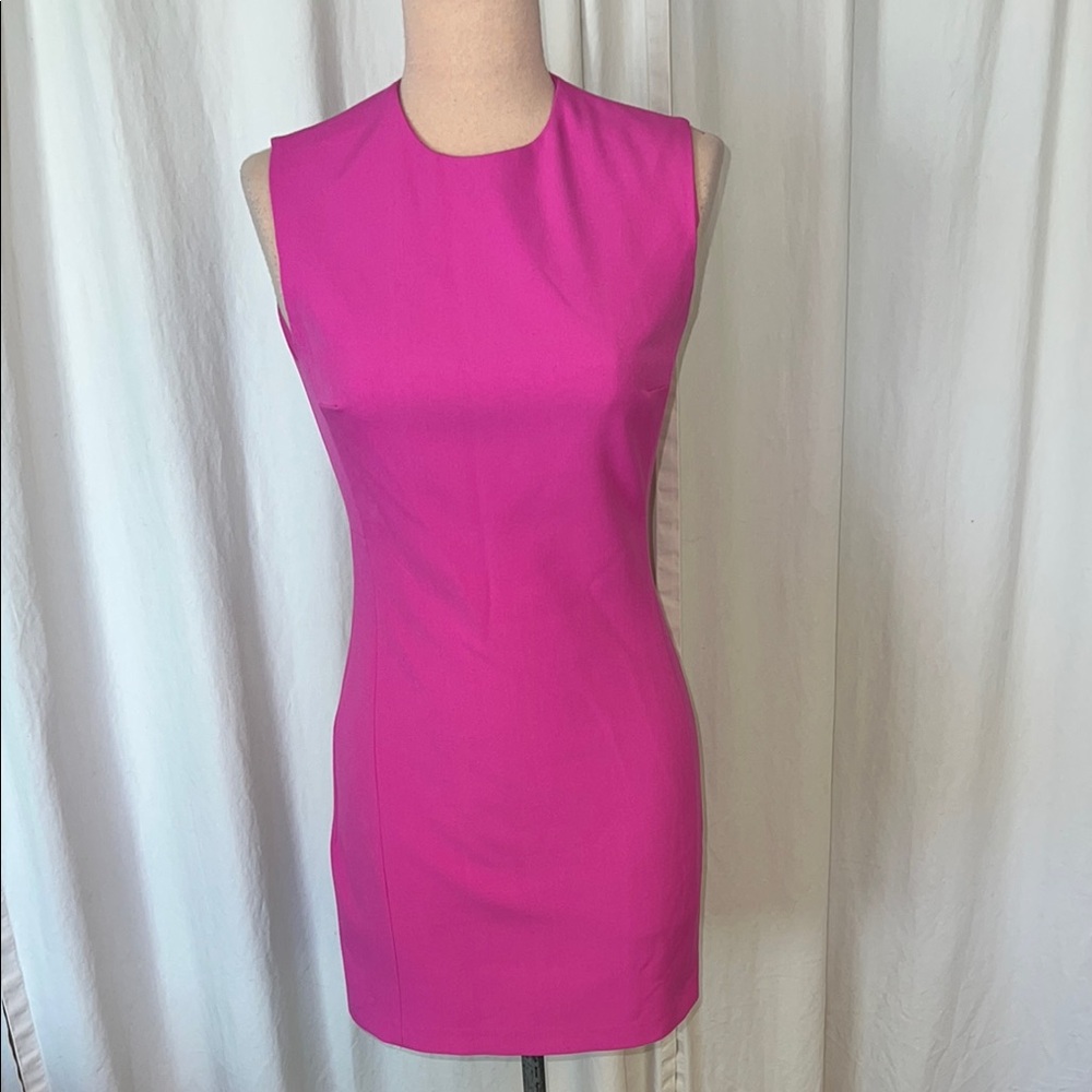 Zara Hot Pink Sheath Mini Dress xs